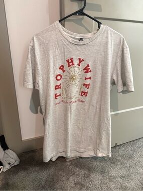 next Light Gray Short Sleeve  Tee with Red & Gold Graphic